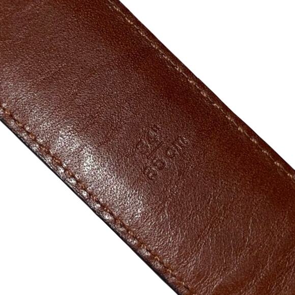 COACH Reddish Brown Polished Cowhide Leather Belt     Size: 34 - Picture 5 of 5